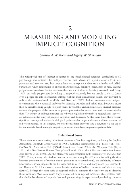 Thumbnail for Measuring and Modeling Implicit Cognition